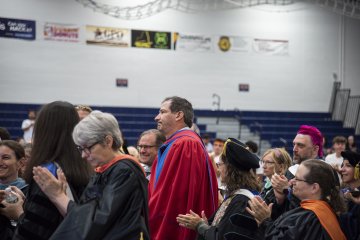 Distinguished Professor of Philosophy Dr Christopher Riddle recognized at Convocation 2026.