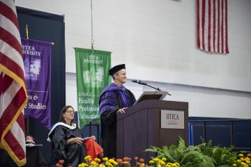 President Stephanie Nesbitt speaks at Convocation 2026.